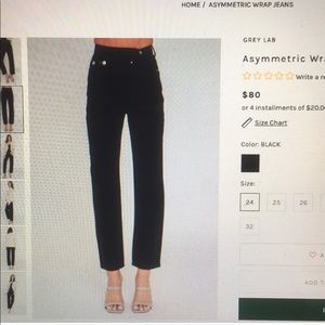 Brand new with tags Grey Lab black jeans